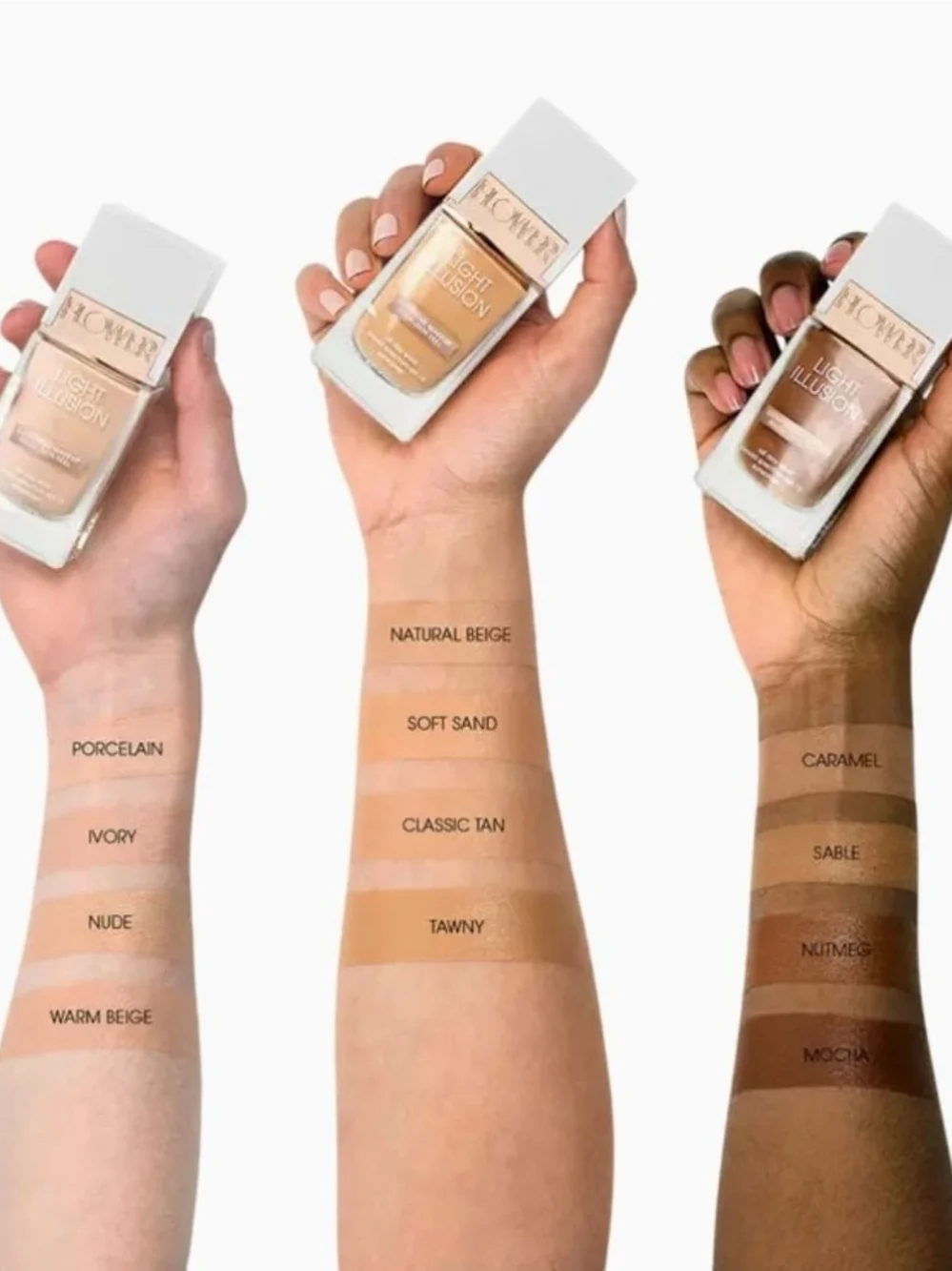 2 x Flower Beauty Light Illusion Foundation -Classic Tan 1.01fl Oz- Discontinued